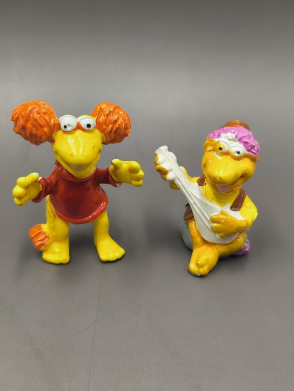Vintage 1980s Fraggle Rock PVC Pencil Toppers Gobo & Red Figures HCFord London